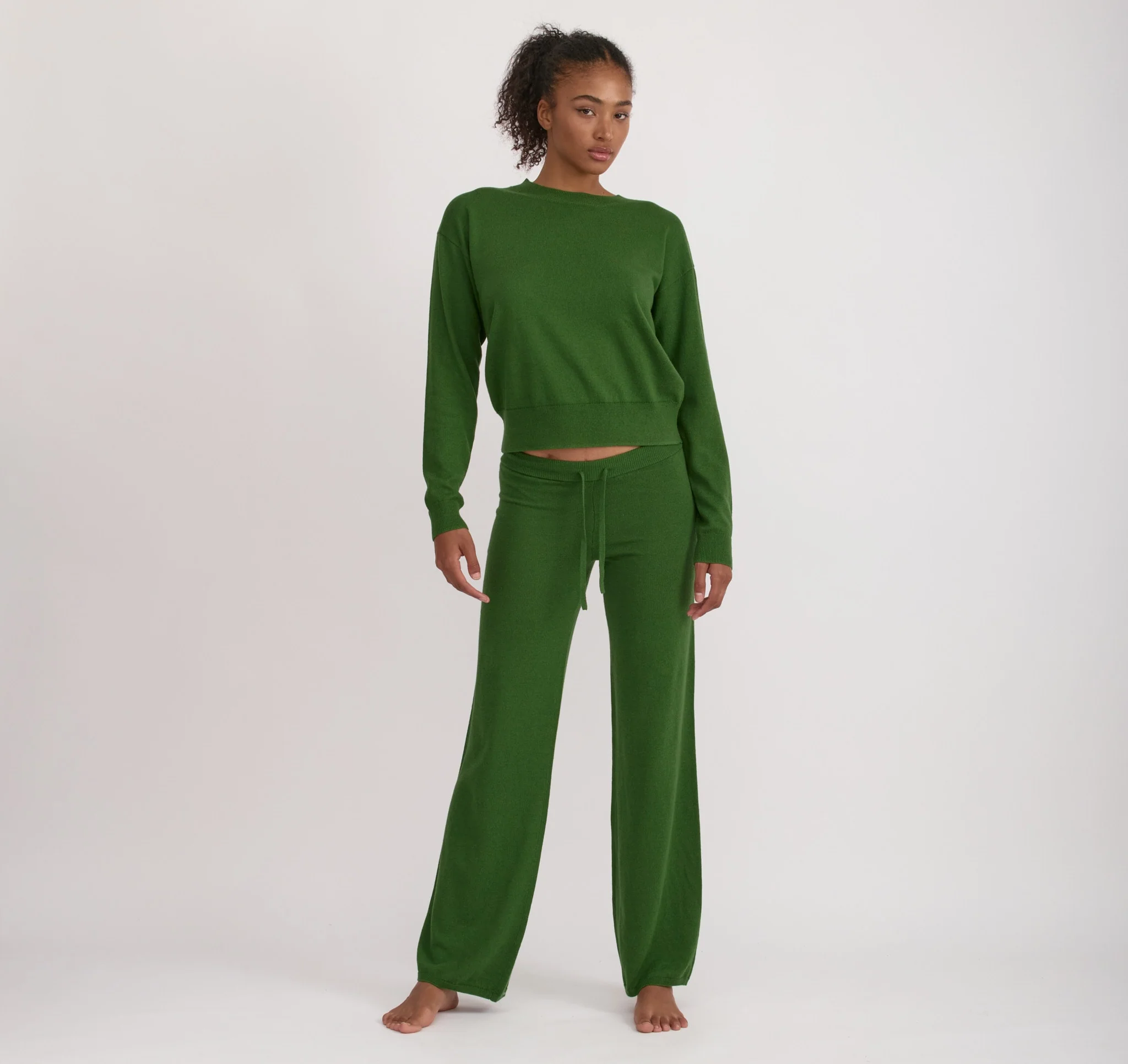Soft Knit Straight Leg Pants - Image 4