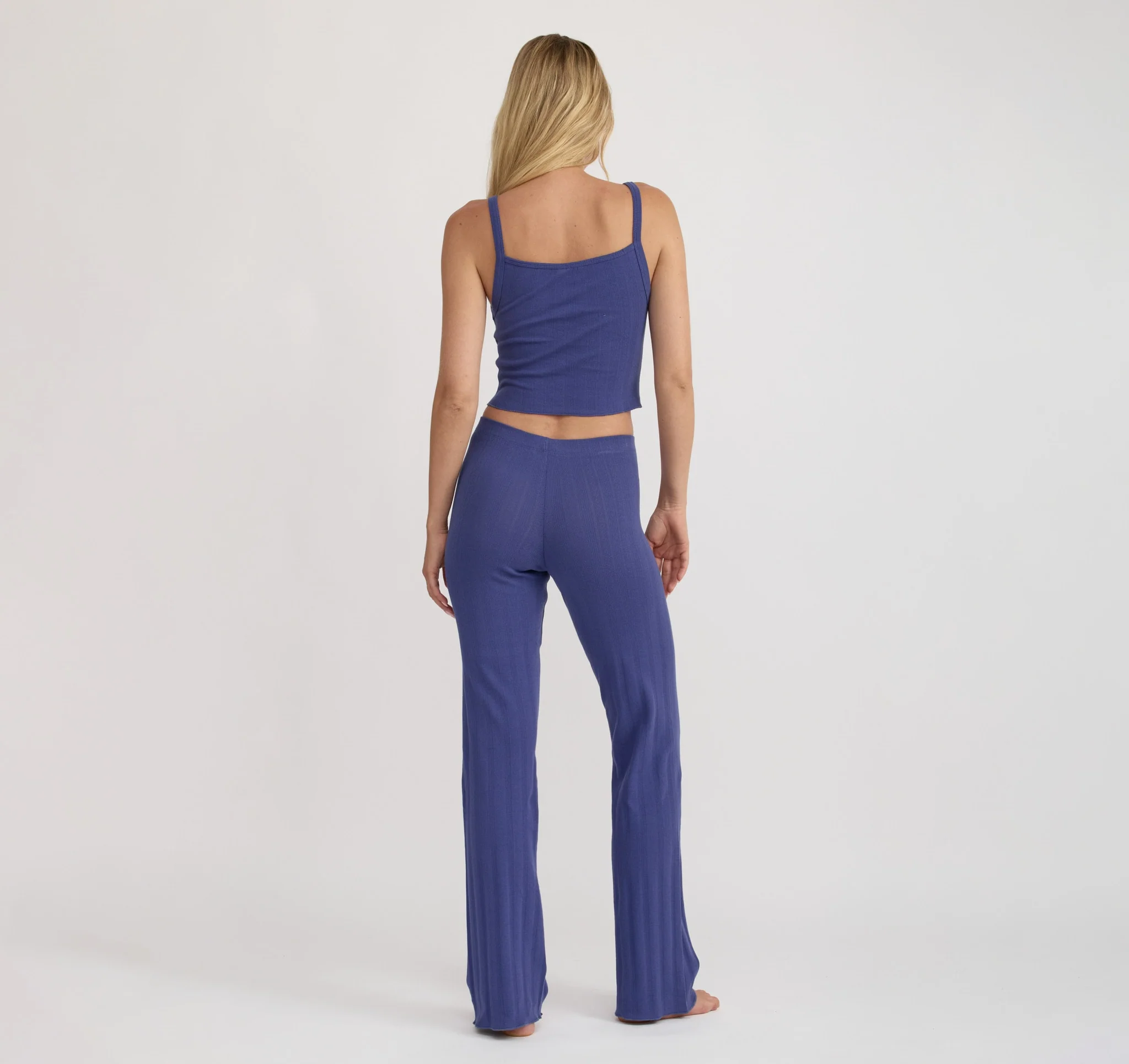 Pointelle Straight Leg Pants - Image 3